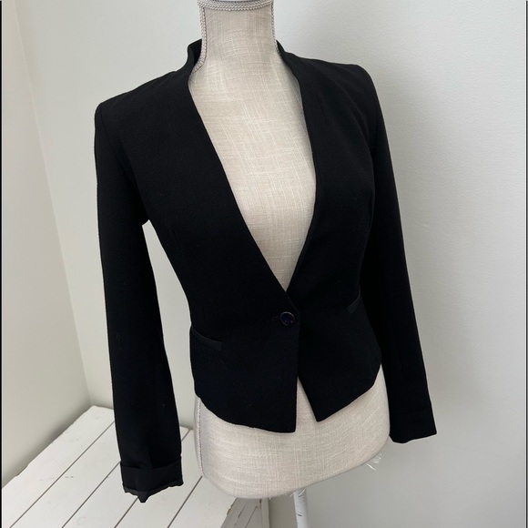 ♟🖤RACHEL ROY structured black blazer 🖤♟ - Picture 4 of 4